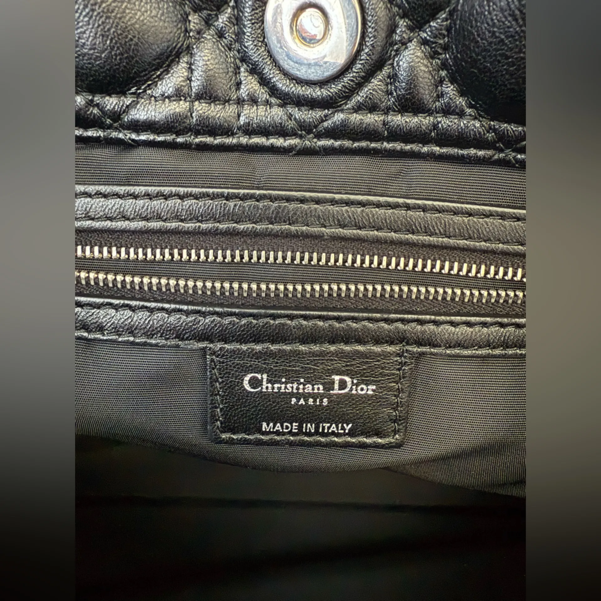Authentic Christian Dior Lady Tote Bag - Image 10