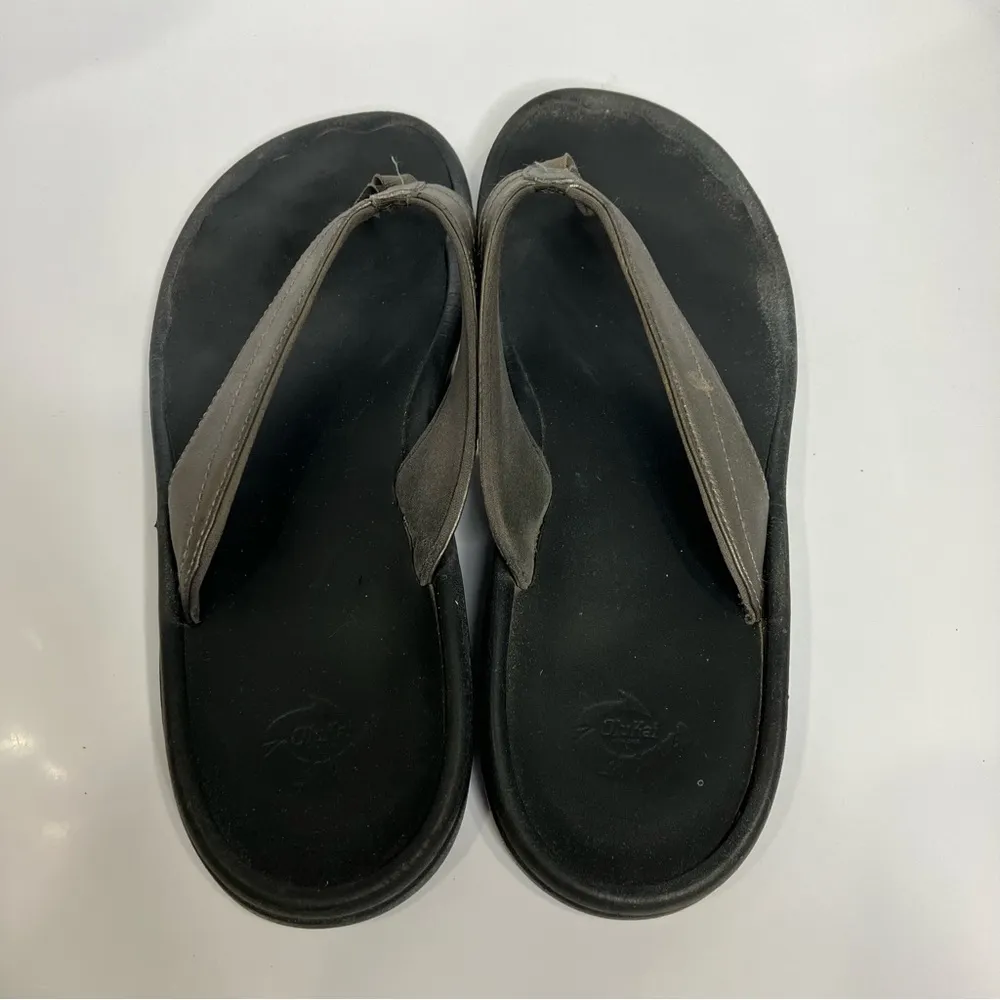 Olukai OHana flip flop sandals silver women’s size 10‎ casual beach summer - Image 6