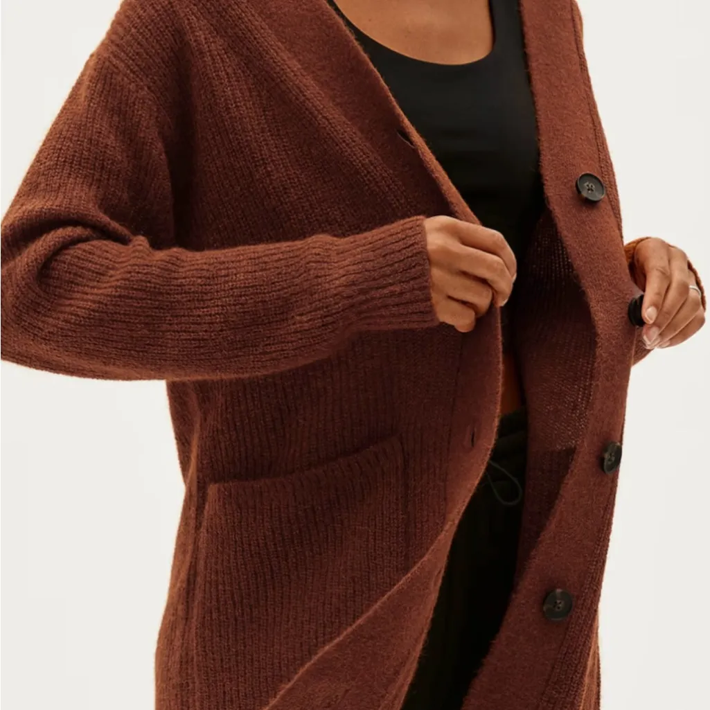 Everlane alpaca cardigan xxs - Image 2