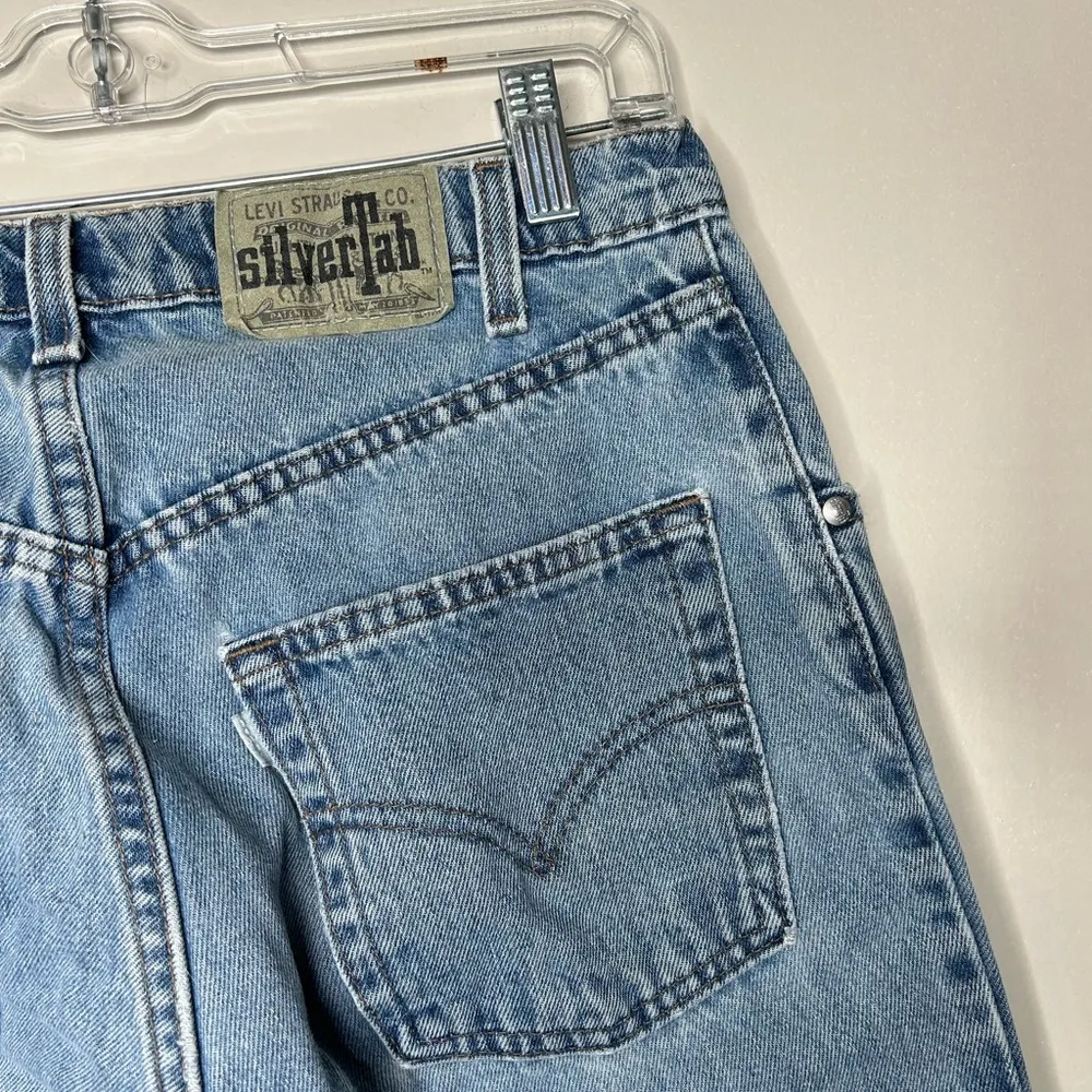 Vintage 90s Levi’s silver tab slim fit tapered leg jeans 12 - Image 3