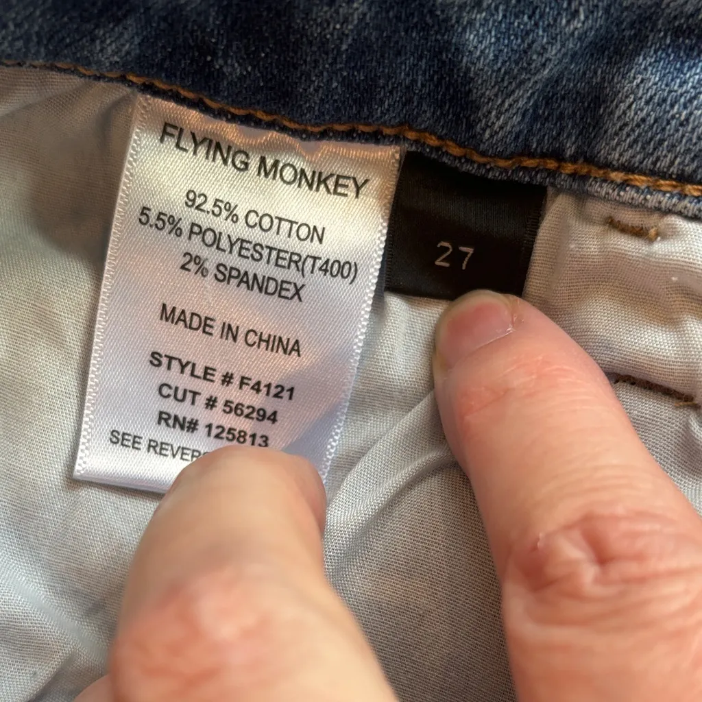 Flying Monkey Light Blue Ankle Jeans - Image 3