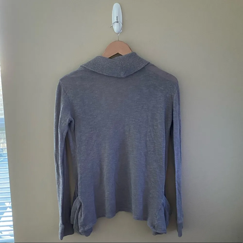 Urban Outfitters BDG Gray Open Front Shawl Cardigan Sweater Size Small - Image 2