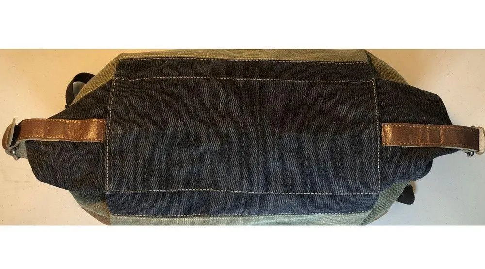 Winkine Multi Colored Striped Hand Bag Tote Double Handle Shoulder Purse X Large - Image 5