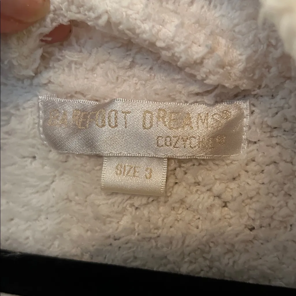Barefoot Dreams Cozy Chic White Robe Size 3 Large Soft Comfortable Lounge - Image 10