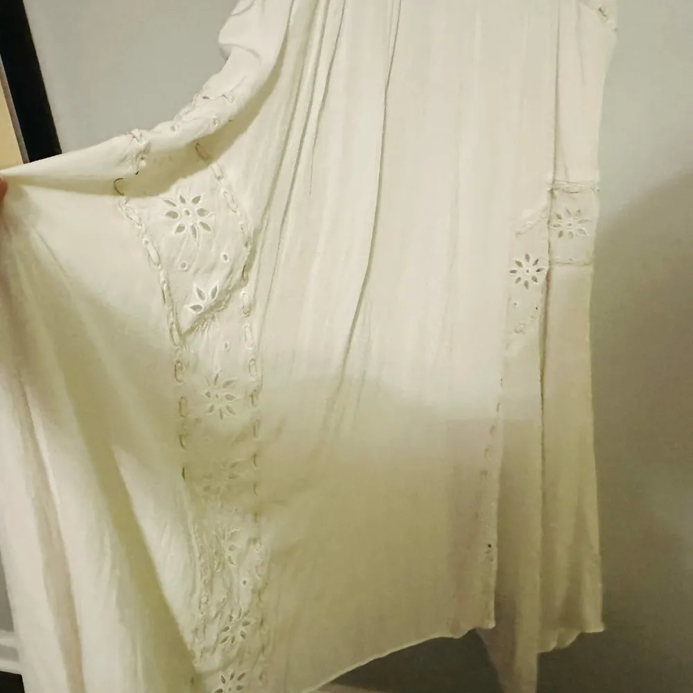 Ramy Brook Ivory Crepe Hourglass V-Neck Sleeveless Lace Cutout Dress Size 10 - Image 12