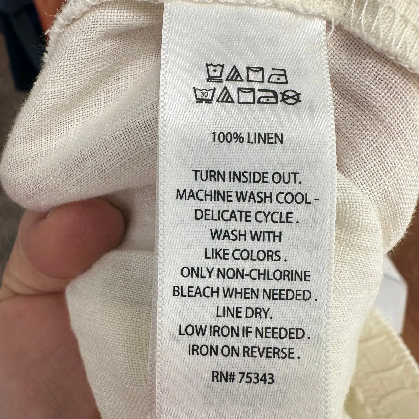 Joie High Rise Wide Leg Linen Pants Cream Size L Pull On Resort Vacation NWT - Image 3