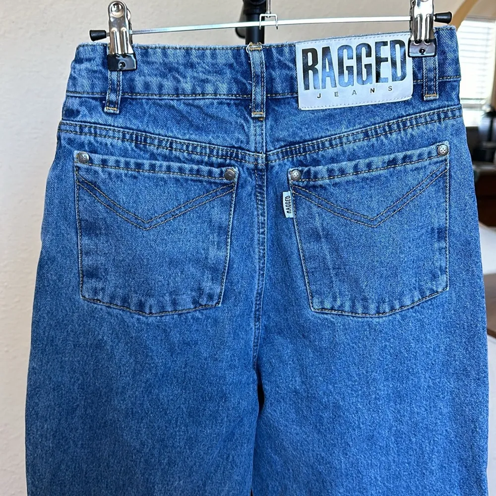 skater jeans high waist wide leg raw hem - Image 7