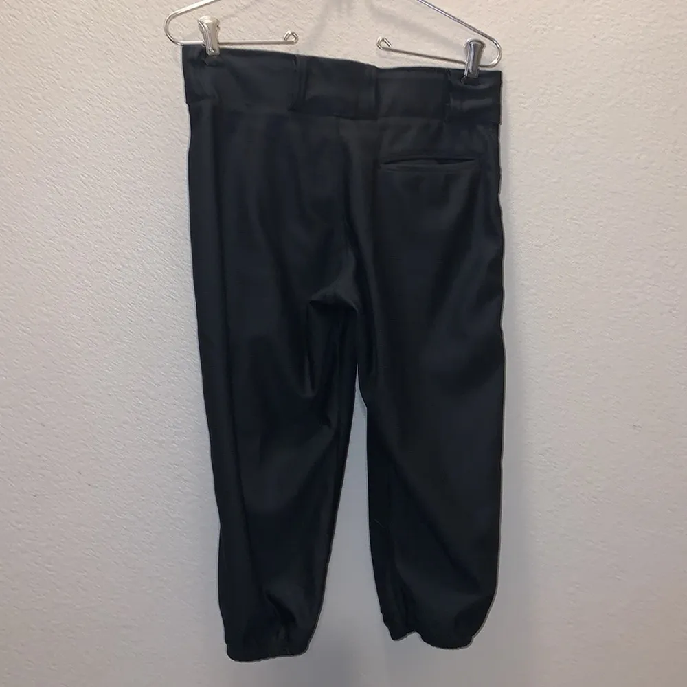 A4 woman’s black capri softball baseball pants - Image 4