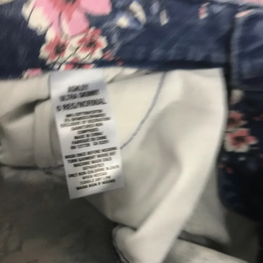 Aeropostale Ashley Flowers Ultra Skinny Jeans, 0 - Image 6