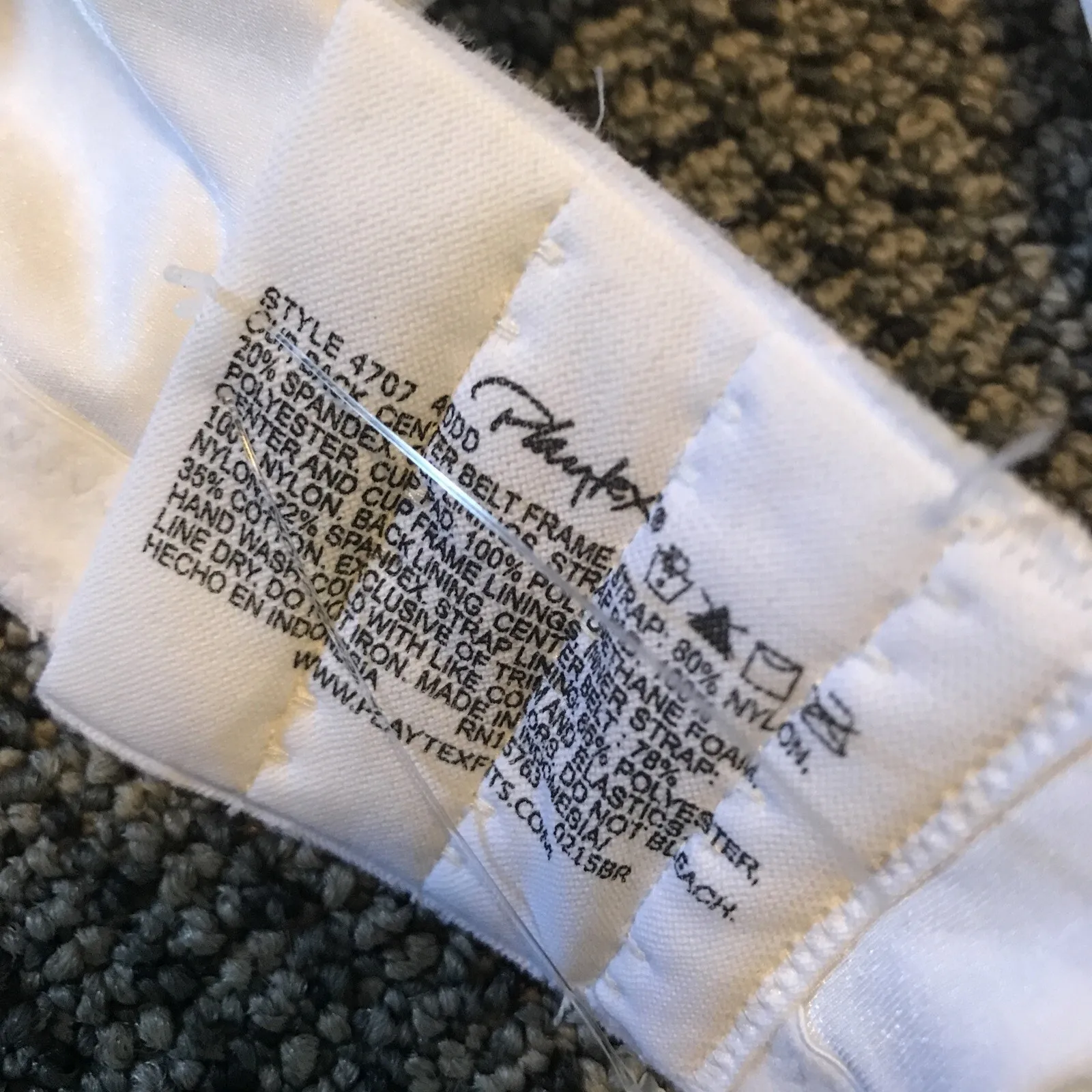 Playtex Perfectly Smooth Wire Free Bra Women’s Size 40DD White NEW - Image 6