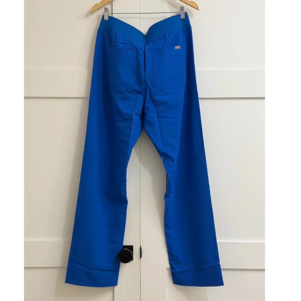 Figs High Waisted Livingston Basic Scrub Pants in Royal Blue, Size Large Tall - Image 7