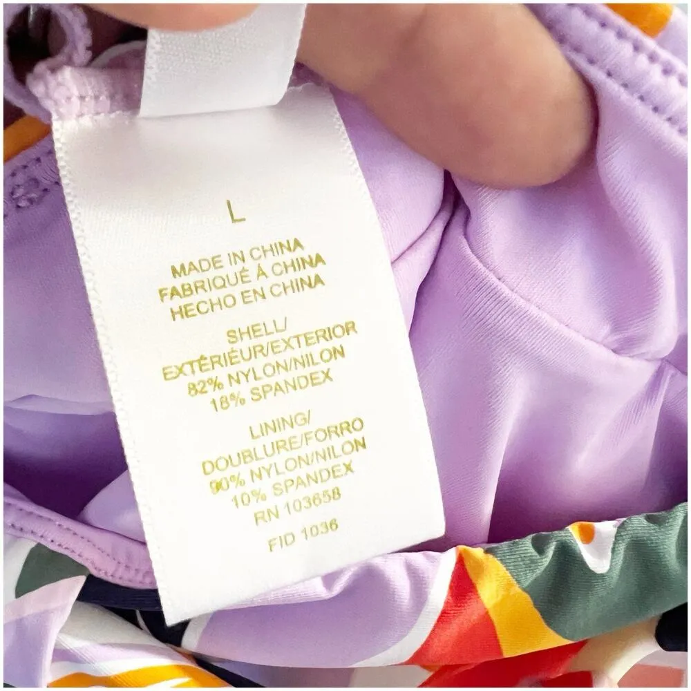 Anne Cole TROPICAL MULTI Plus High-Waist Belted Bikini Swim Bottom Size Large - Image 8