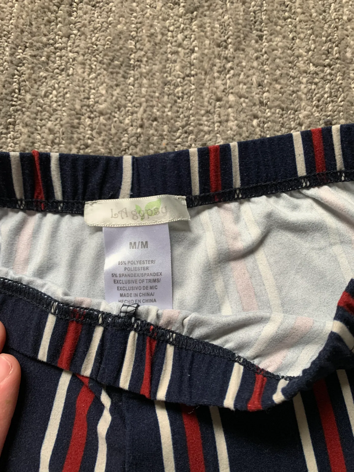 Gypsy LA  Stripped Flare Pants - Image 3