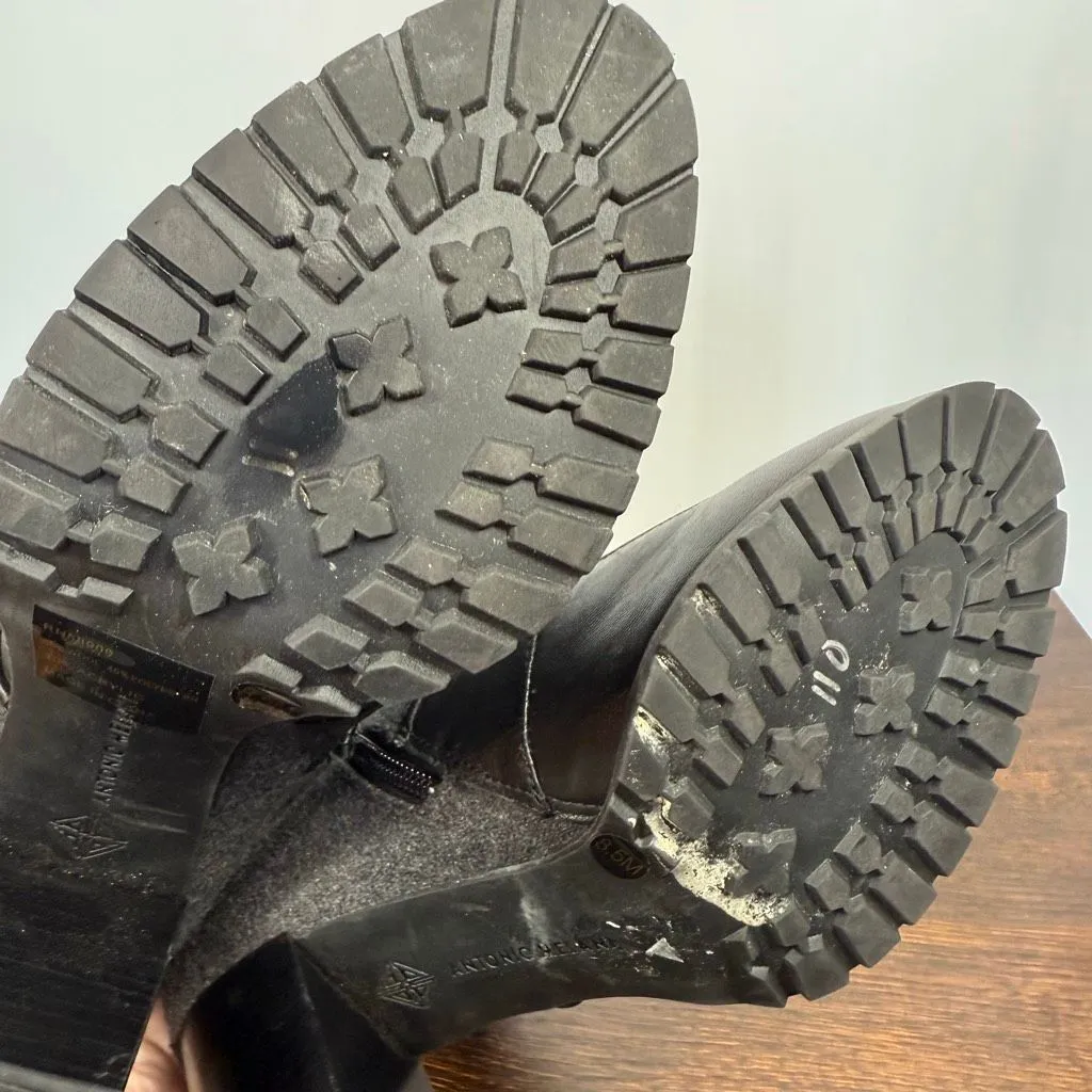 ANTONIO MELANI Grayciee Lace Up Heeled Boot Size 8.5 - Image 12