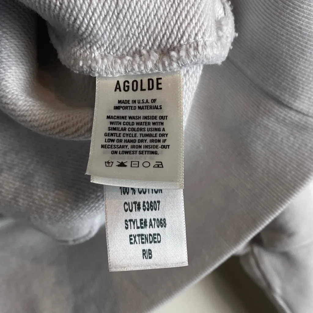 Agolde White Turtleneck Sweatshirt - Image 7