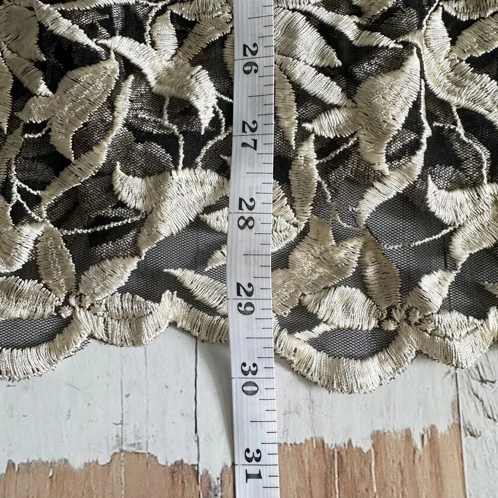 Victoria Secret Y2K Embroidered Floral Slip Chemise Nightgown Size Small - Image 8