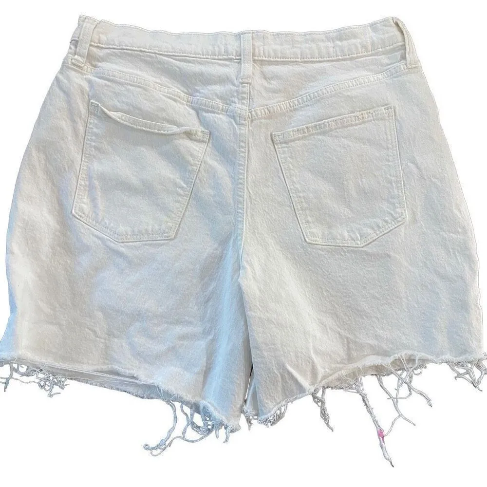 Universal Thread Vintage Bermuda White raw hem size 14 shorts - Image 2