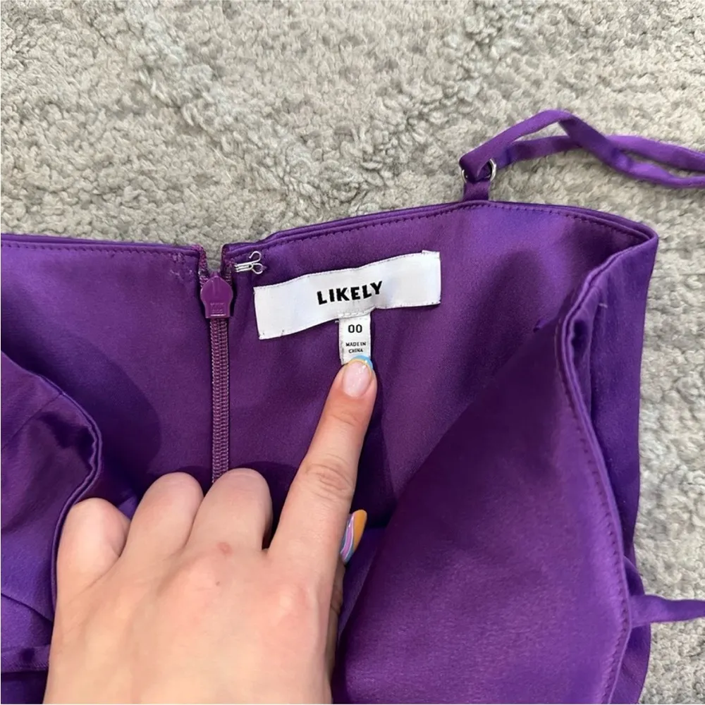 Likely Monaco Mini Dress Purple - Image 5