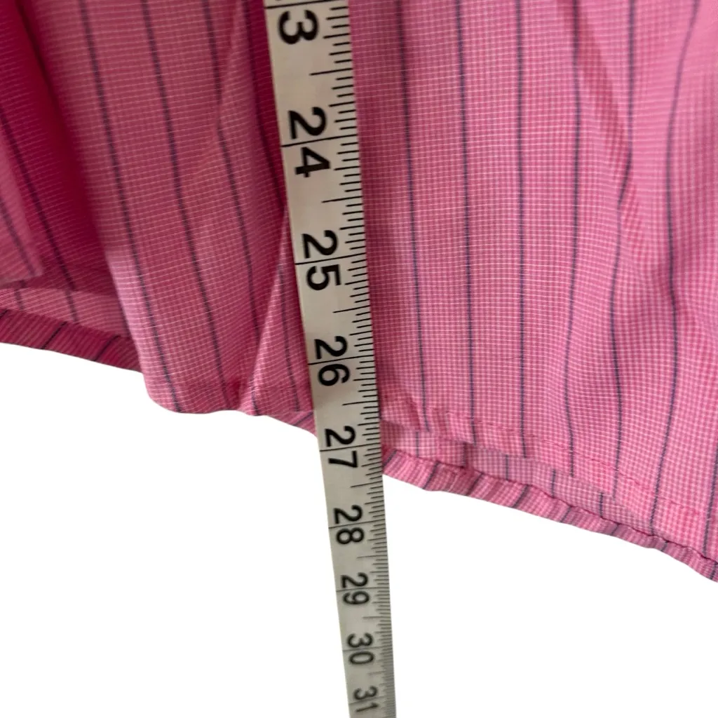 Vintage Pink Stripe Design Rider Button Down Style Top Shirt Women’s Size Medium - Image 3