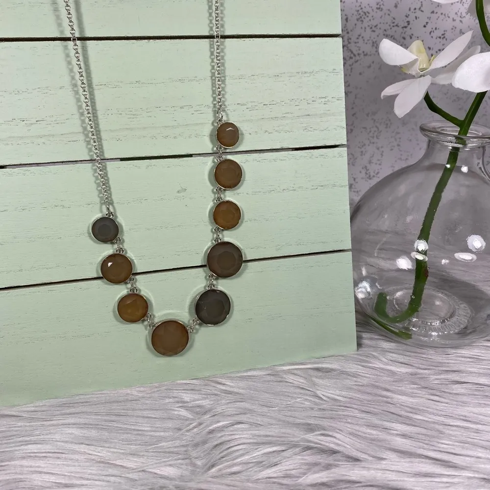 🆕 Color Brand Grey & Brown Crystal Jewelry Set Gray - Image 7