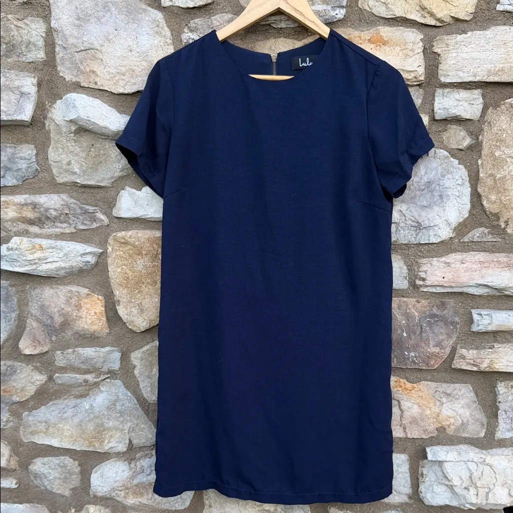 Lulu's navy blue dress size small - Image 2