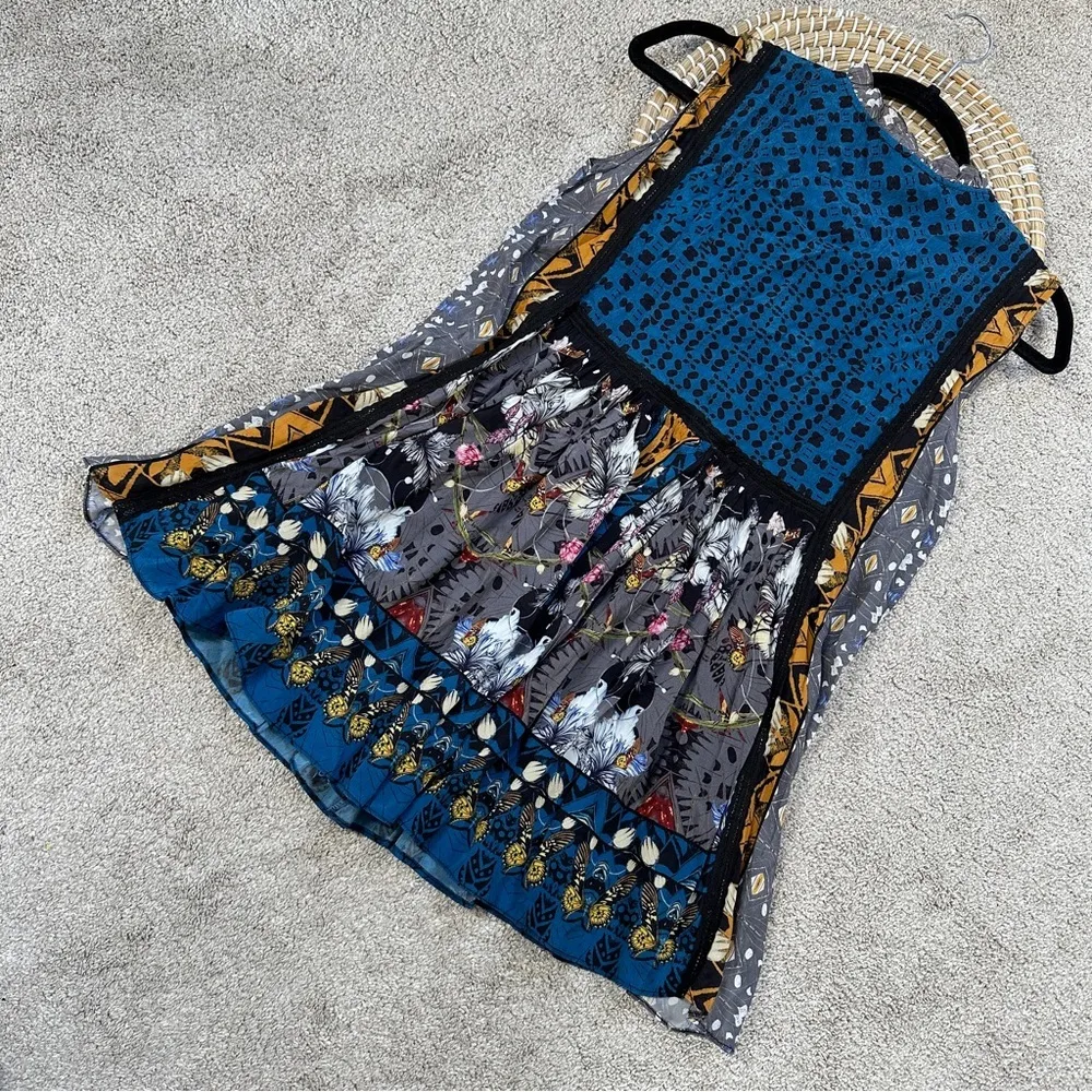 Anthropologie Bhanuni by Jyoti Larkin Lace Blouse Tunic Sleeveless Multicolor S - Image 6