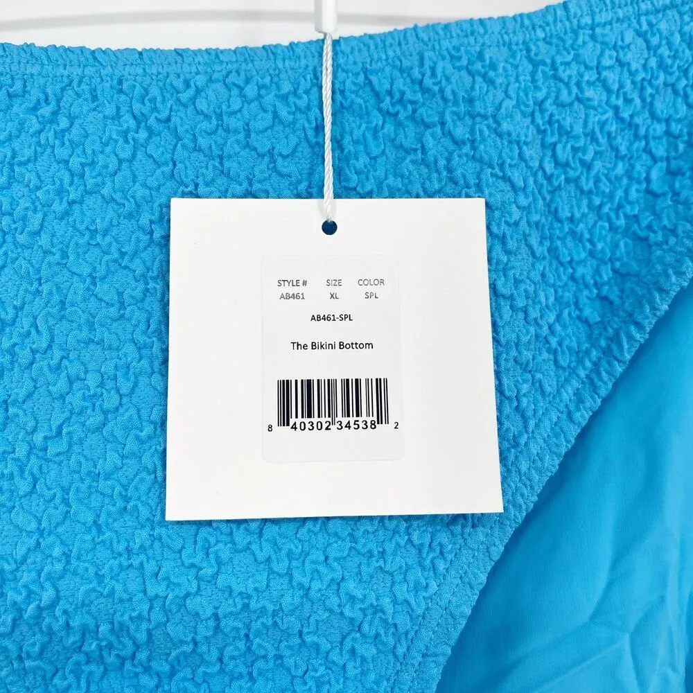 Andie Swim X Mindy Bikini Bottom Splash Blue Size XL New With Tags! - Image 5