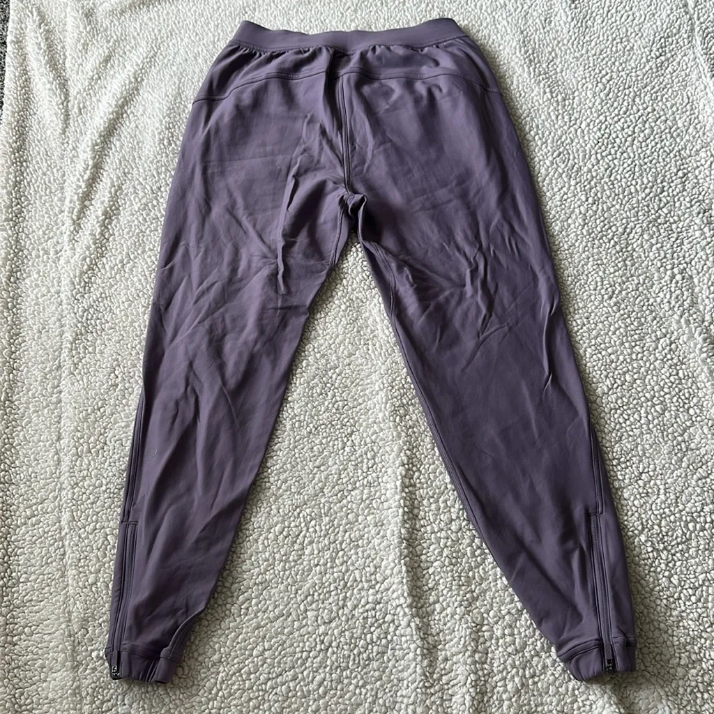 Lululemon Adapted State High Rise Fleece Jogger Full Length Size 8 Purple Ash - Image 7