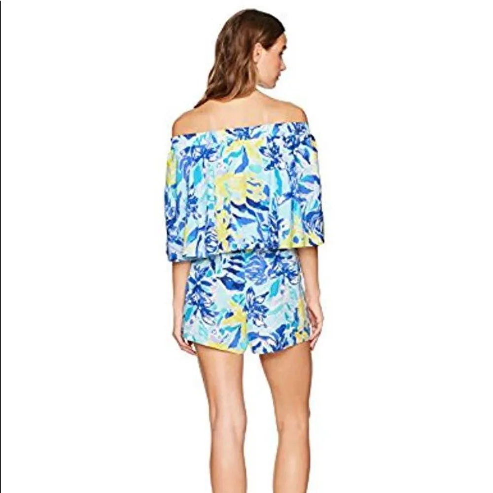 Lilly Pulitzer Arbelle Off-the-shoulder Romper NEW - Image 8