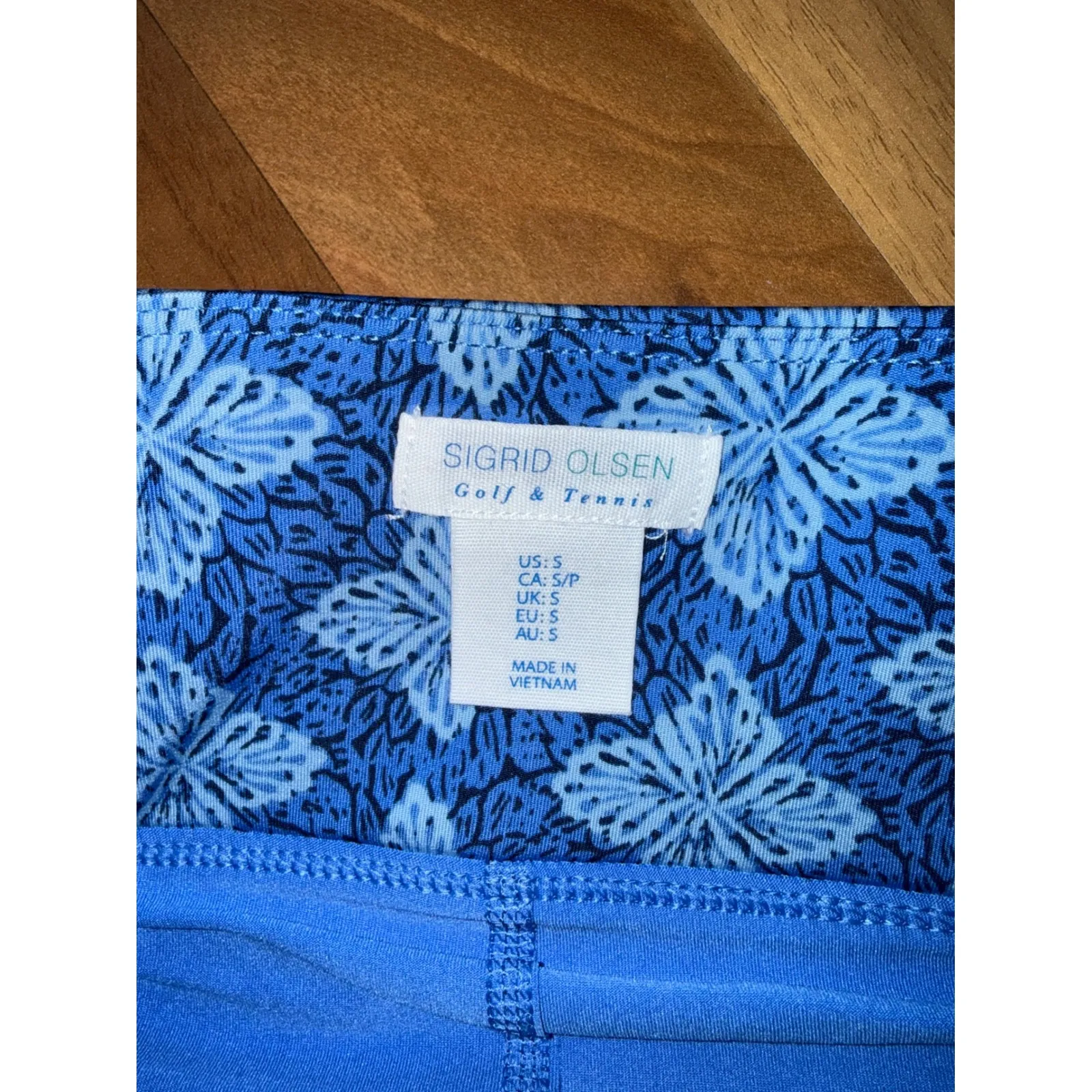 Sigrid Olsen Golf Tennis Skirt Butterfly Print Blue Athletic Skort Women Size S - Image 5