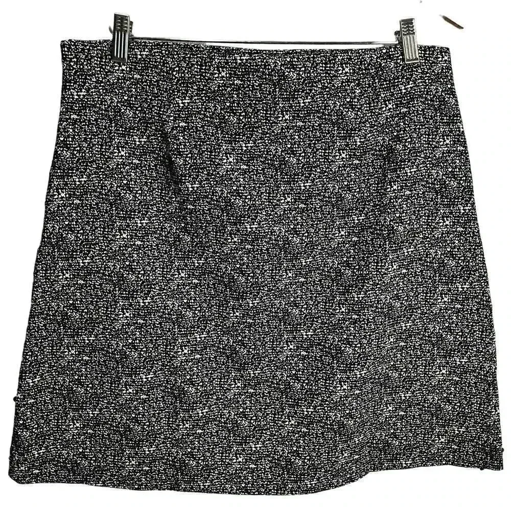 Roz & Ali Women's Black‎ Tweed Knee Length Skirt Size Larege - Image 2