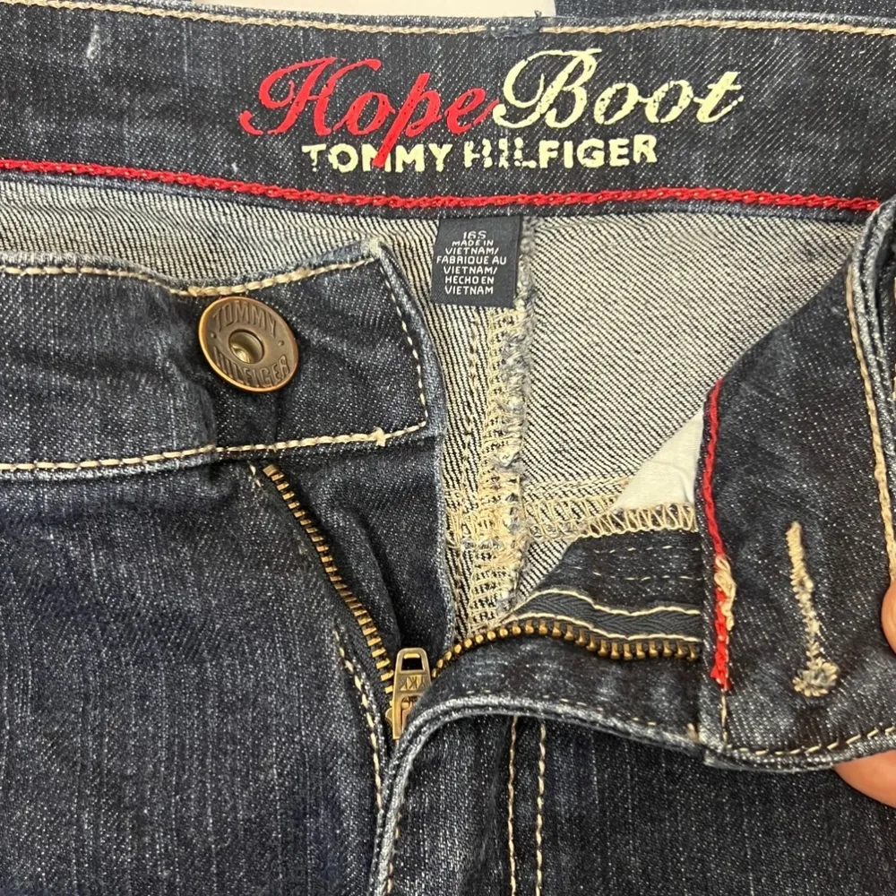 Tommy Hilfiger Hope Boot Womens Size 16S Boot Cut Fit High Rise Blue Jeans - Image 10