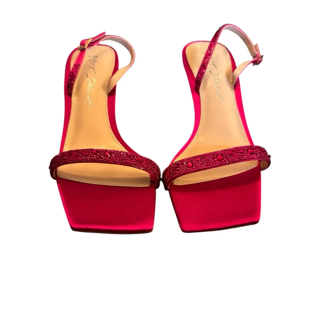 Betsy Johnson Rebel Sling back Kitten Heels Sandals in Fuchsia Women’s size 7.5 - Image 2
