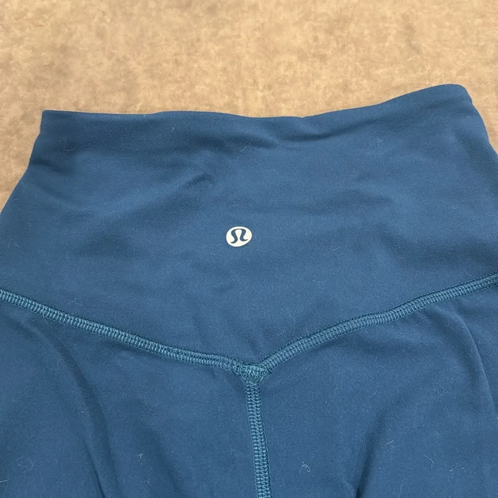 Lululemon Align Wide Leg crop pant. 21inches inseam. Color- teal. Size- 0 - Image 4