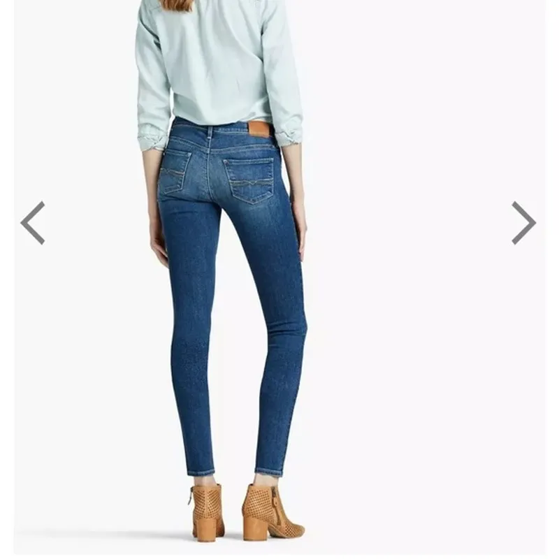 Lucky Brand NWT Women's Charlie Skinny Jeans Soft Stretch Low Rise 24 Ankle - Image 2