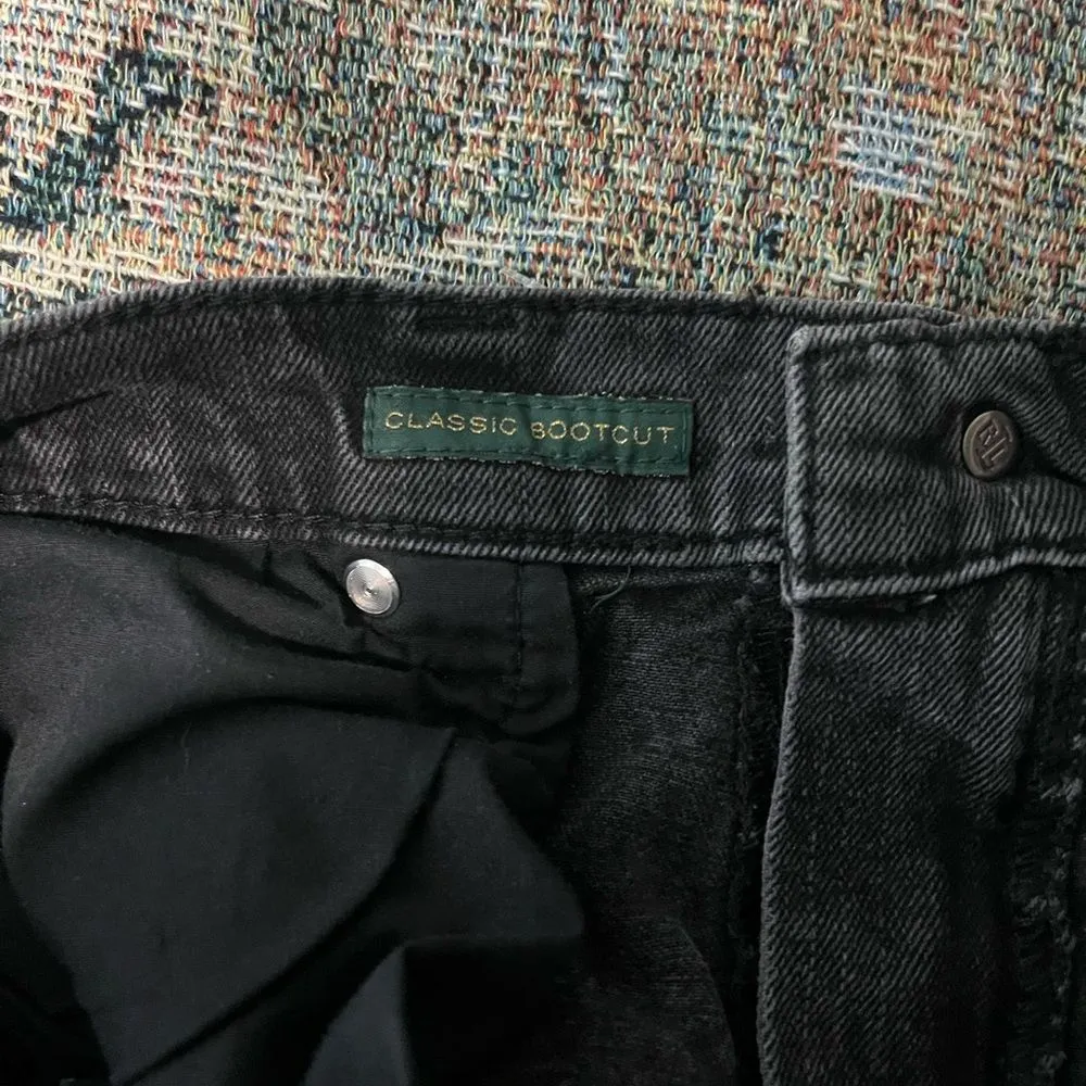 Lauren Ralph Lauren Black Classic Bootcut Jeans Sz 14 Stretch Denim Mid - Image 14