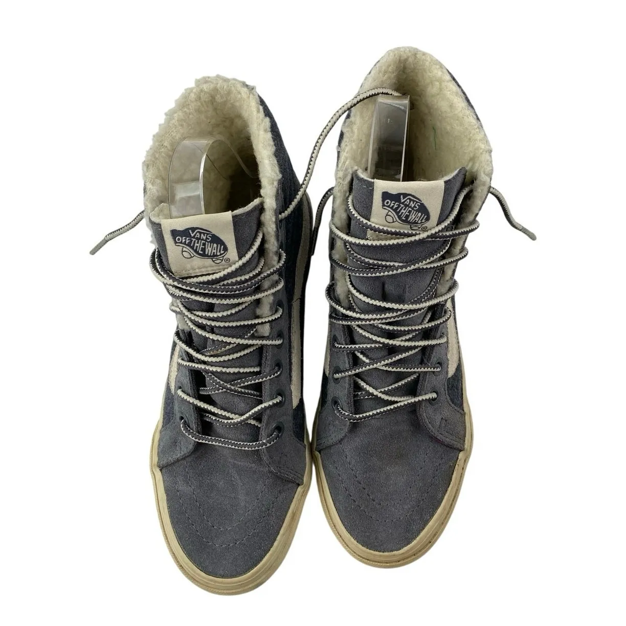 VANS SK8-HI Unisex Blue Gray Suede Lace Up Skateboard Sneakers Shoes M 5.5/ W 7 - Image 2