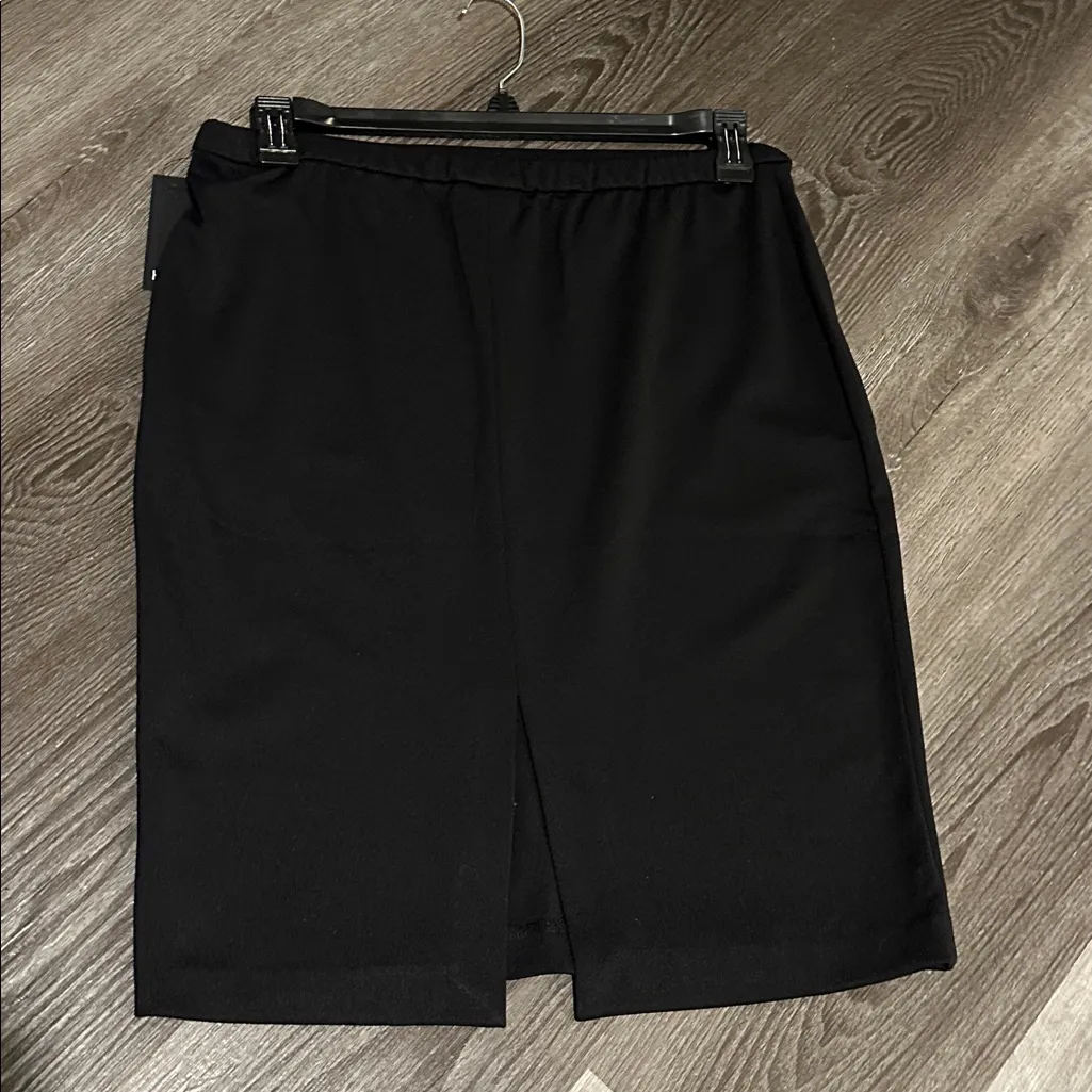 Halston Black Aline Skirt - Image 7