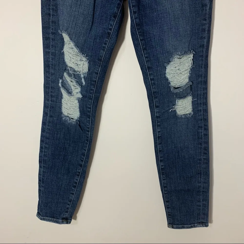 Frame Le Skinny De Jeanne Distressed Seville Wash Jeans Size 27 - Image 8