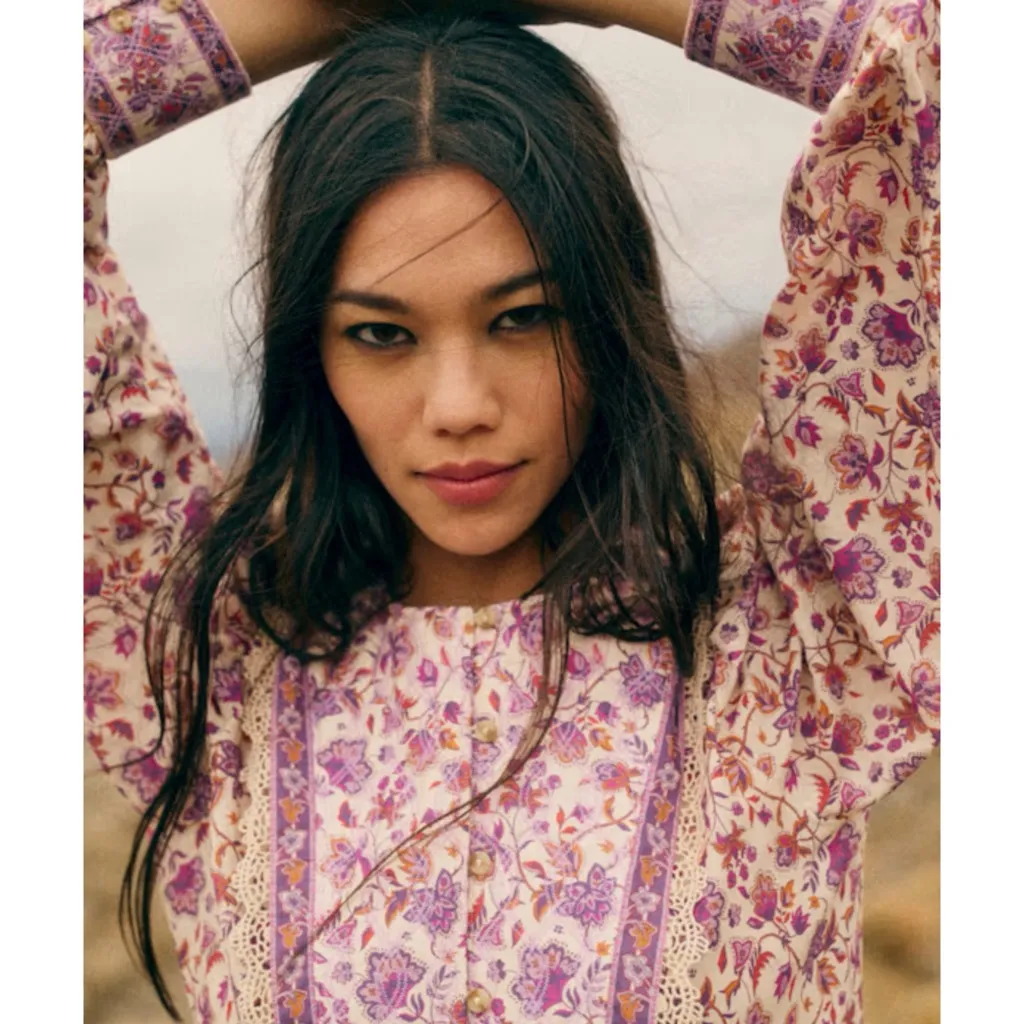 SEZANE Miray Dress in Nausica Floral
Print 46 NEW - Image 3