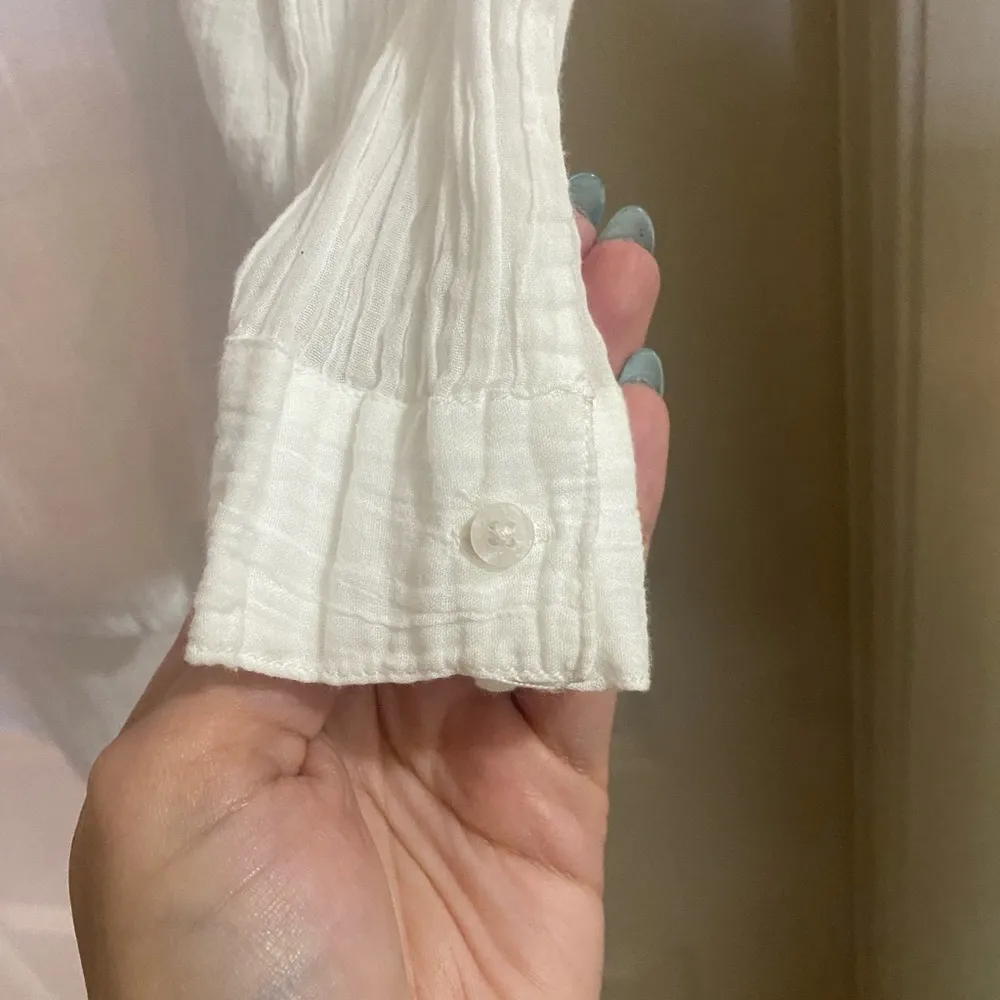 Aerie Gauze Collared Button Up Blouse - Image 7