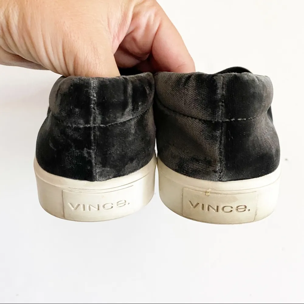 vince black velvet corbin casual slip-on shoes sneakers - Image 8