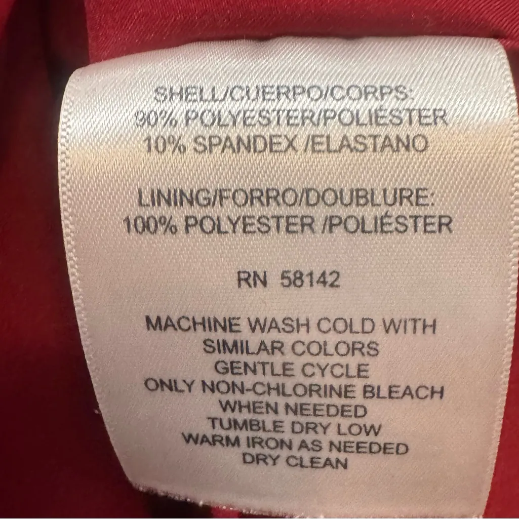 Maggy London red ruffle midi dress size XS - Image 7