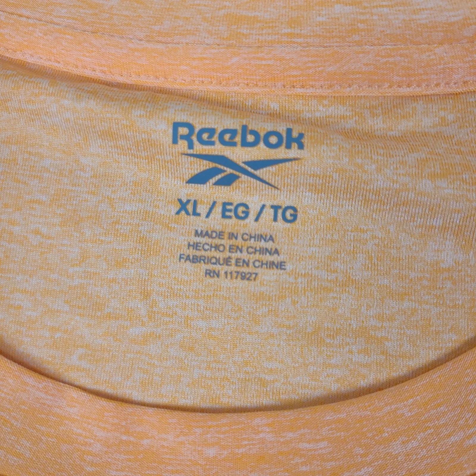 Reebok Womens Short Sleeve Crewneck Short Sleeve T-Shirt NWT Coral Size XL - Image 2