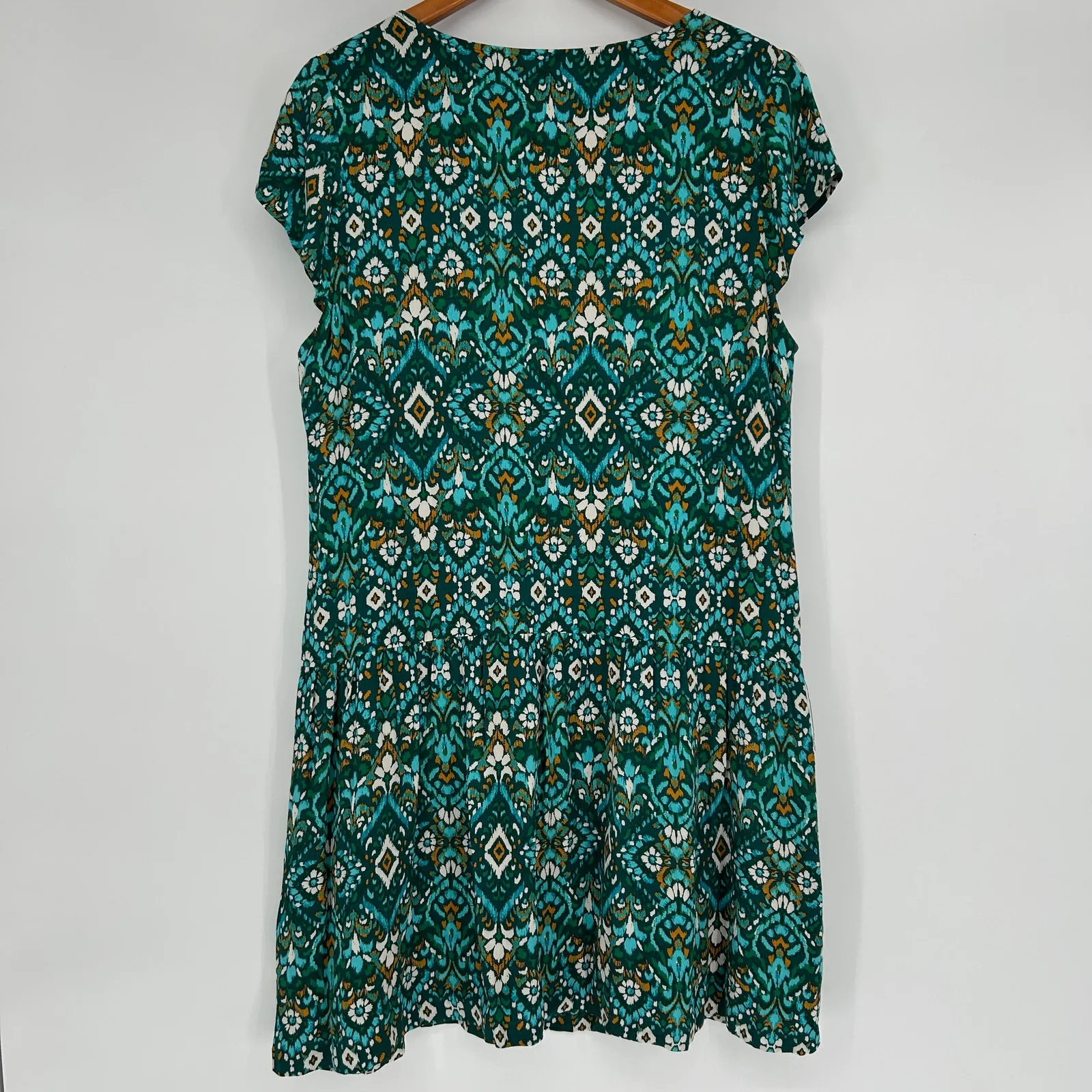 GARNET HILL Summer Dress Womens 16 Boho Pockets Comfortable Artsy Casual Relaxed - Image 5