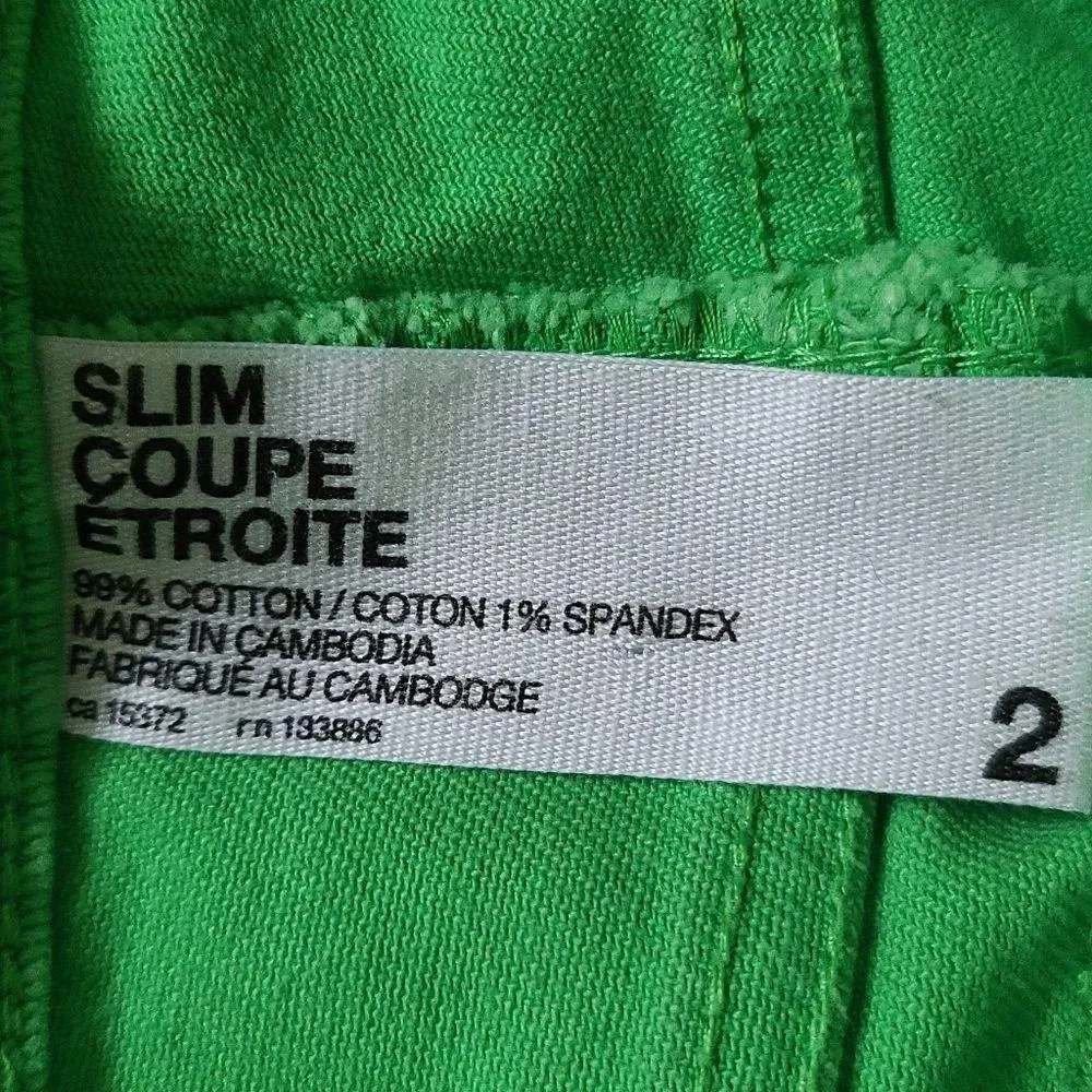 Joe Fresh  neon cropped jeans size 2 - Image 6