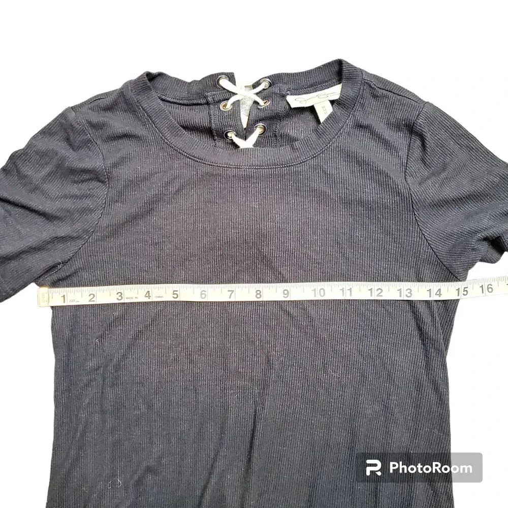 Jessica Simpson Maternity Black Ribbed Maxi Dress - Image 3