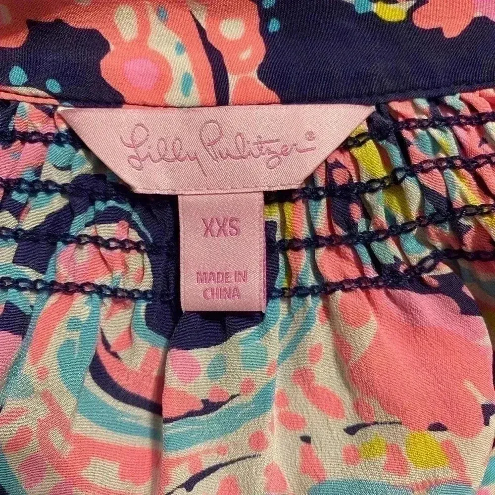 Lilly Pulitzer long sleeve‎ blouse XXS - Image 2