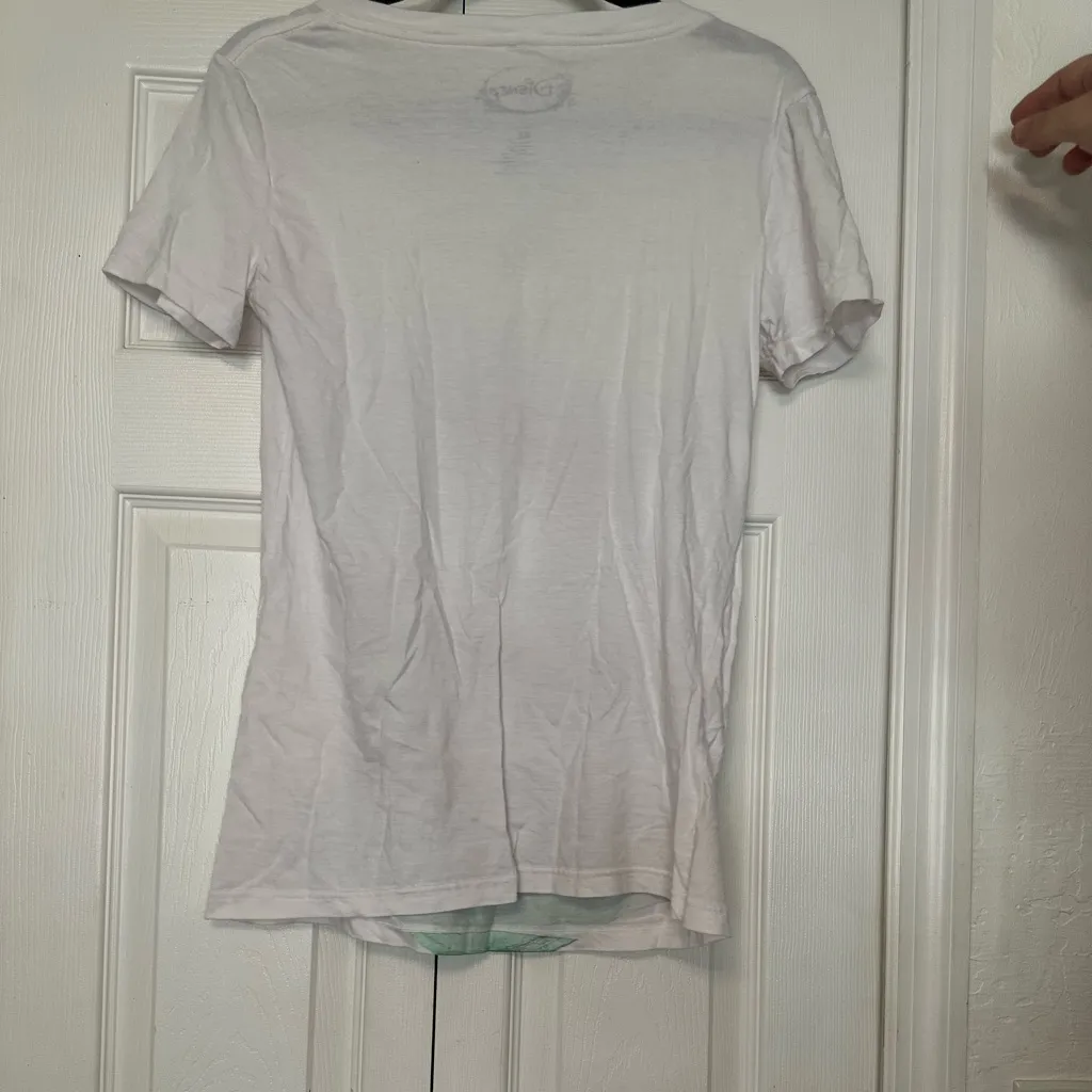 Disney White Ariel Graphic V-Neck Tee - Image 2