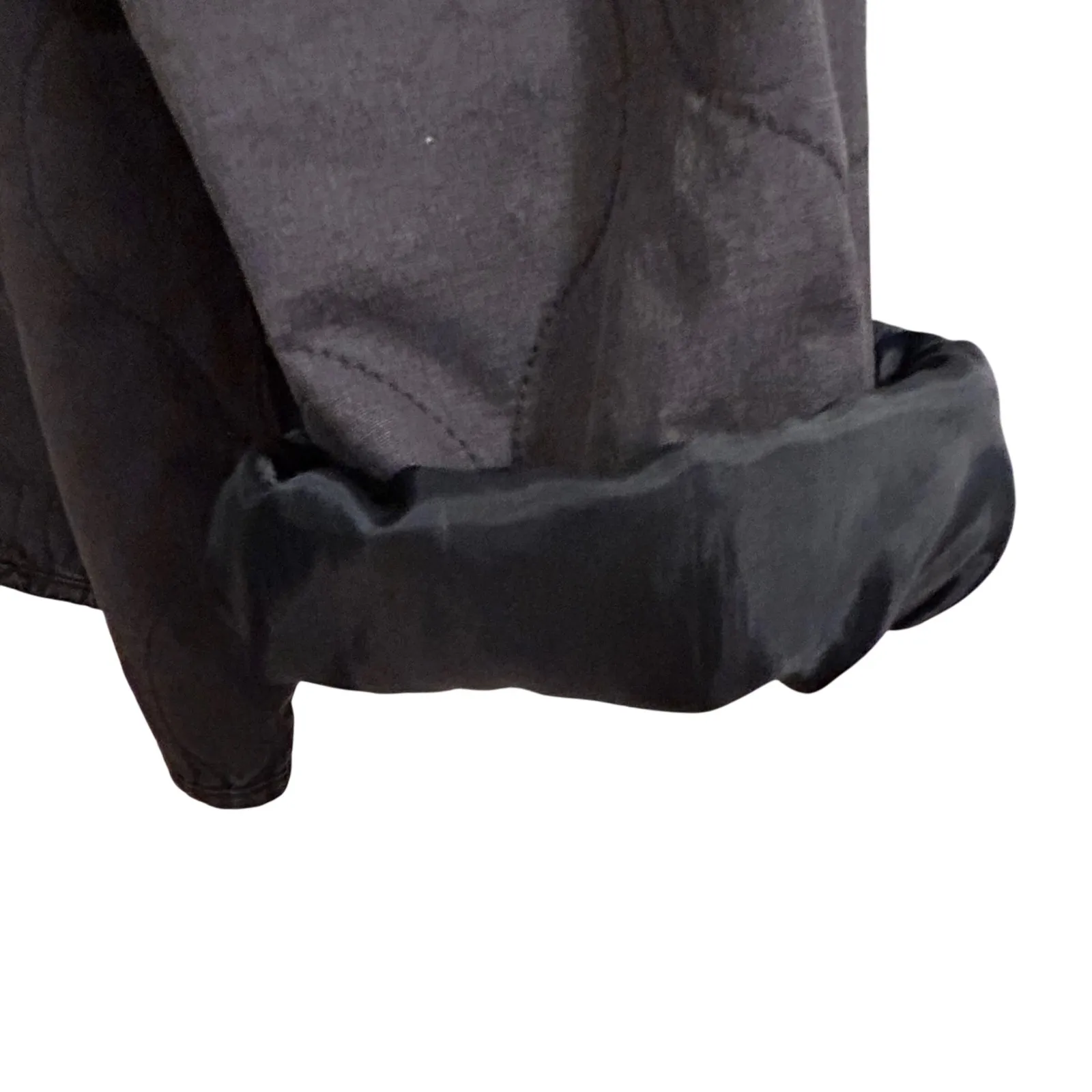 Universal Thread Quilted Jacket Women Medium Black Collared Zipper Cotton Blend - Image 6